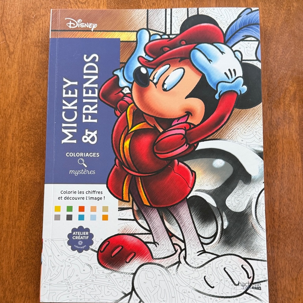 Disney Mickey & Friends Coloring Book with Red and Blue Accents